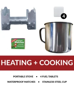 Food & Food Storage ReadyWise 64 Piece Survival Backpack- Red