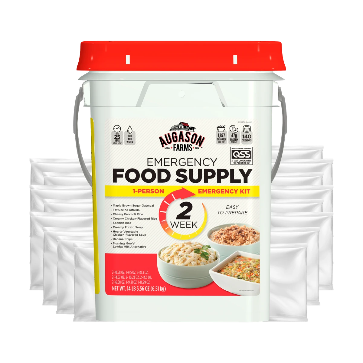 Augason Farms 2-Week 1-Person Emergency Food Pail 4 Augason Farms 2-Week 1-Person Emergency Food Pail