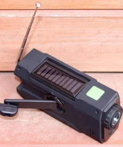 Ready Hour Hand-Crank AM/FM Emergency Radio & Solar Flashlight