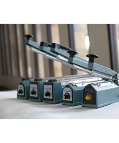 IMPAK 12" Tabletop Hand Impulse Sealer - 5mm Seal With Spare Parts Kit