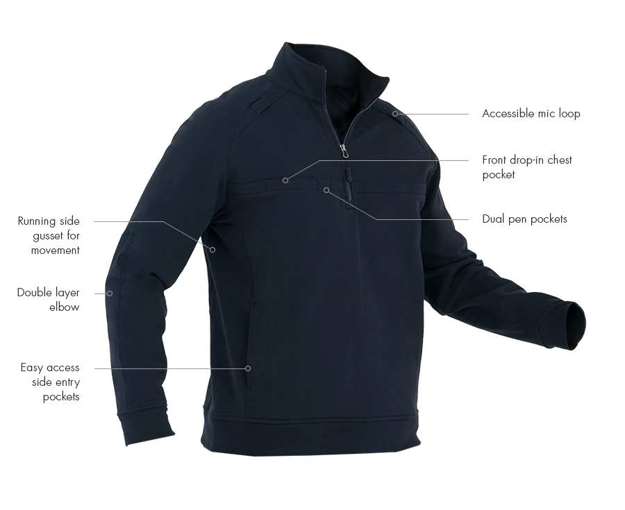 FIRST TACTICAL MEN'S COTTON JOB SHIRT QUARTER ZIP 3 FIRST TACTICAL MEN'S COTTON JOB SHIRT QUARTER ZIP