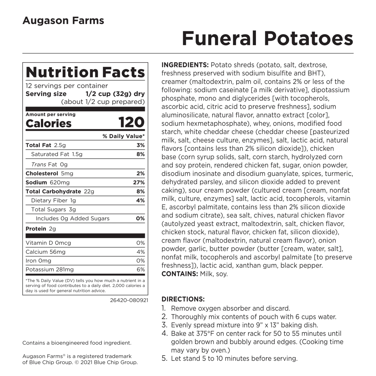 Food & Food Storage Augason Farms Funeral Potatoes 5 Food & Food Storage Augason Farms Funeral Potatoes