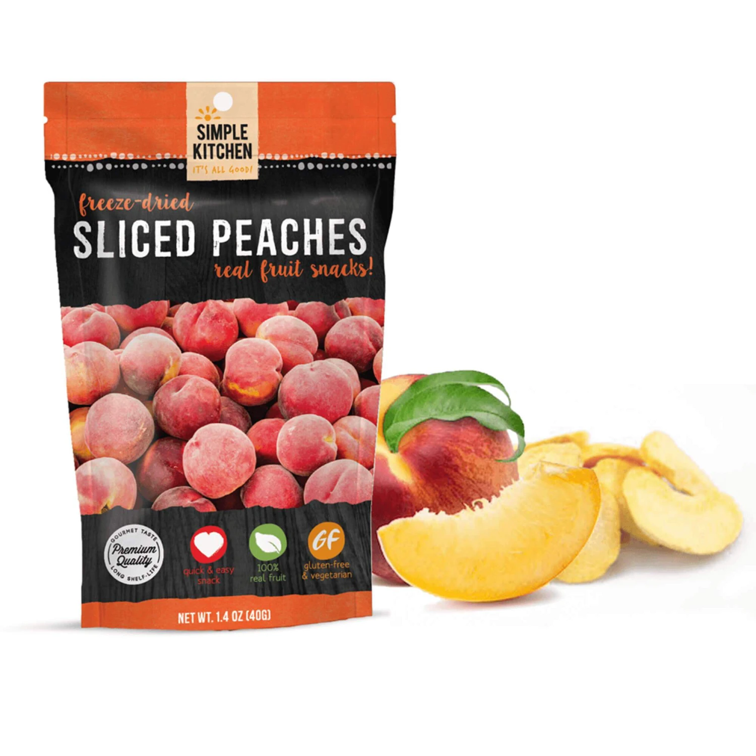 ReadyWise Simple Kitchen Freeze-Dried Peaches - 6 Pack Food & Food Storage 1 ReadyWise Simple Kitchen Freeze-Dried Peaches - 6 Pack Food & Food Storage