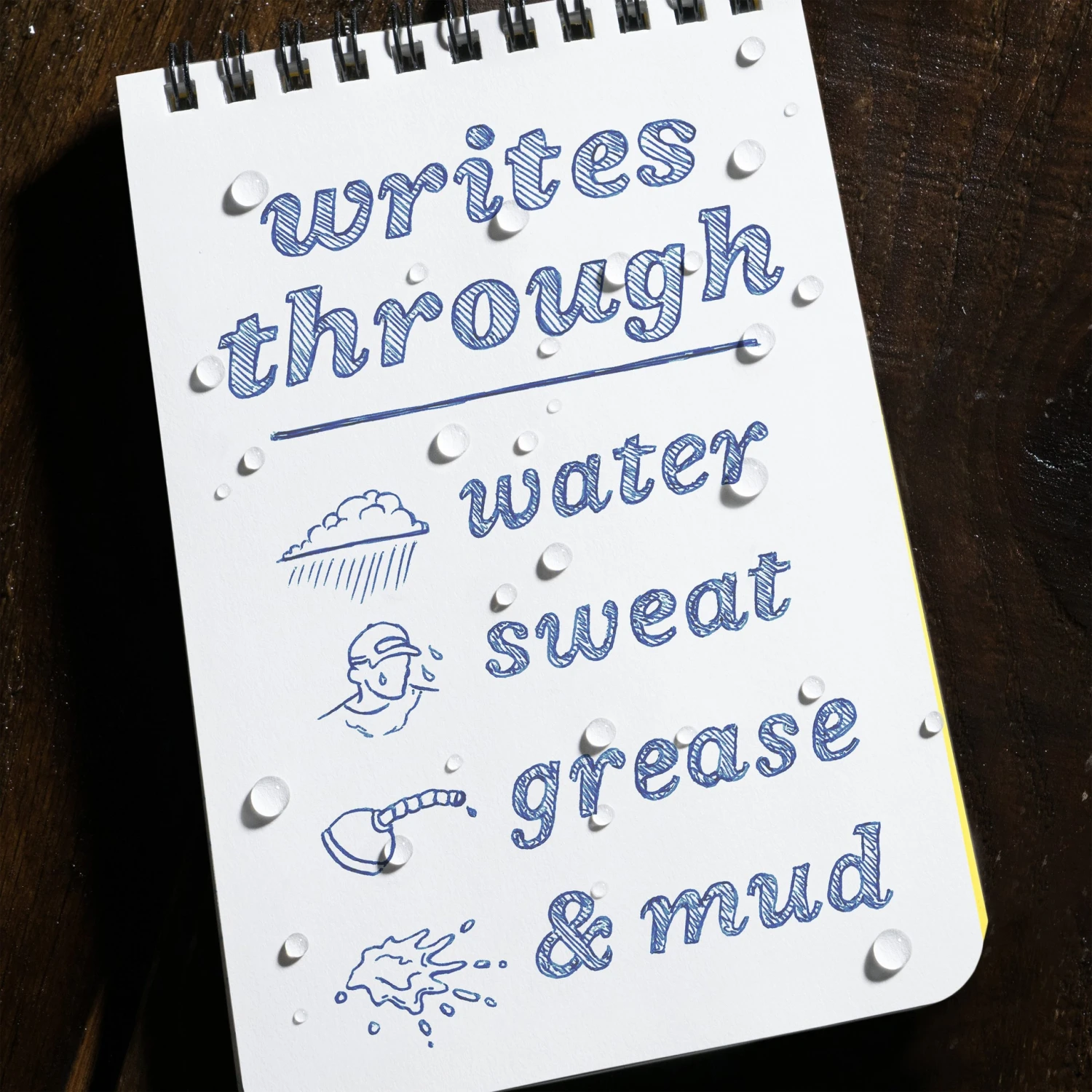 Rite In The Rain Weatherproof Metal Clicker Pen - Blue Ink 4 Rite In The Rain Weatherproof Metal Clicker Pen - Blue Ink