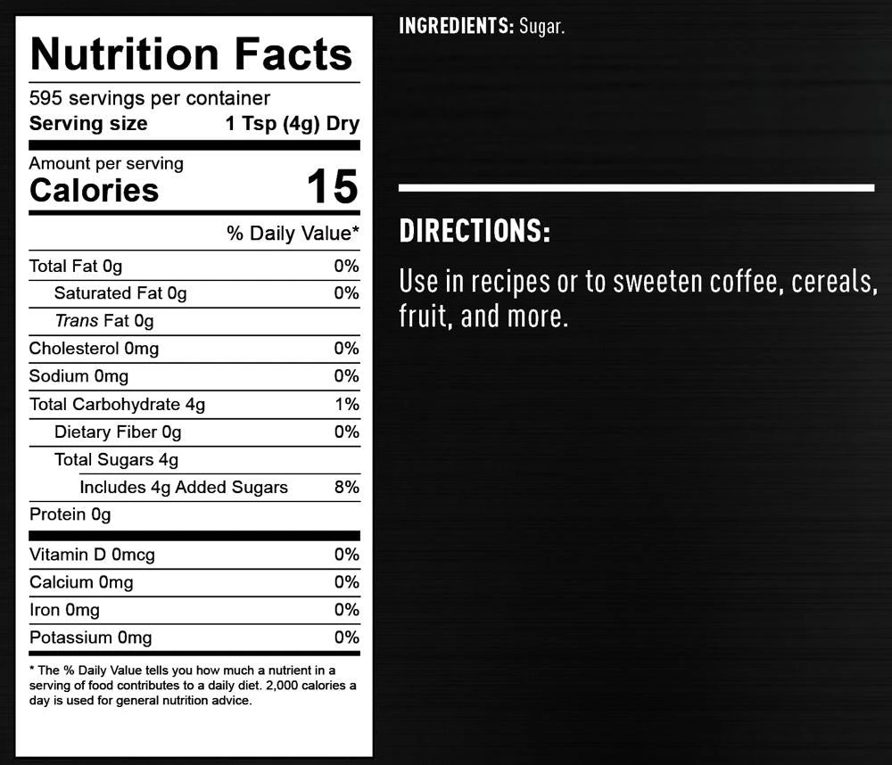 Ready Hour Granulated White Sugar (595 Servings) 4 Ready Hour Granulated White Sugar (595 Servings)