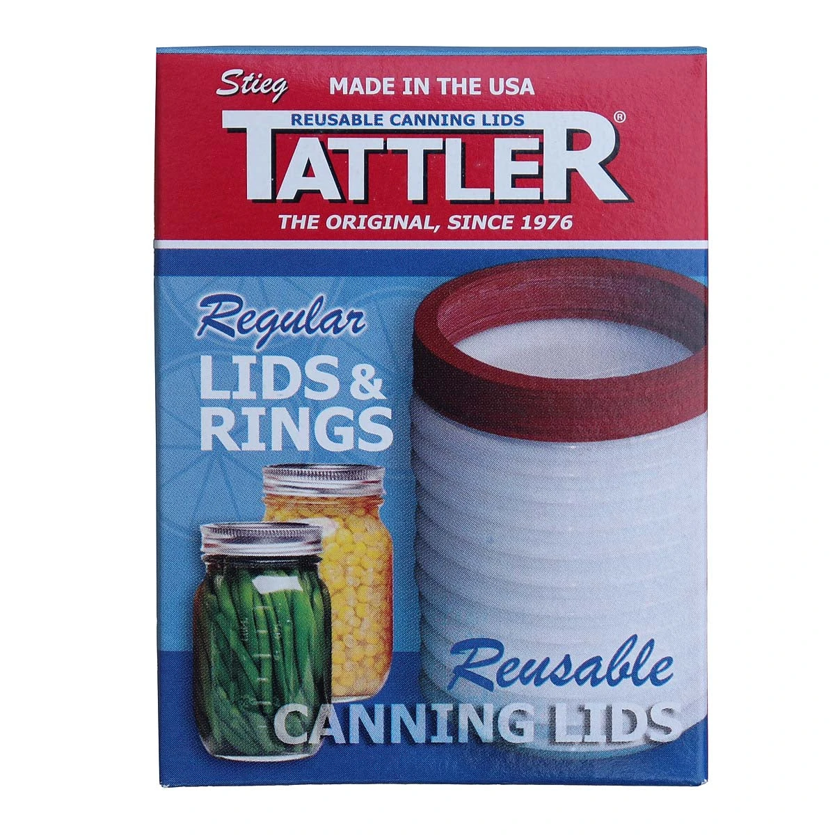 Tattler Regular Reusable Canning Lids With Rings - 12 Lids Food & Food Storage 1 Tattler Regular Reusable Canning Lids With Rings - 12 Lids Food & Food Storage