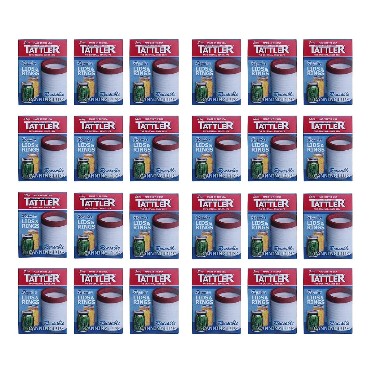 Tattler Regular Reusable Canning Lids With Rings - 288 Lids Food & Food Storage 1 Tattler Regular Reusable Canning Lids With Rings - 288 Lids Food & Food Storage