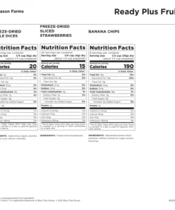 Augason Farms Fruit Variety Pouch Food & Food Storage