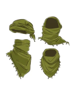 Rothco Gadsden Snake Shemagh Tactical Desert Scarf - One Size