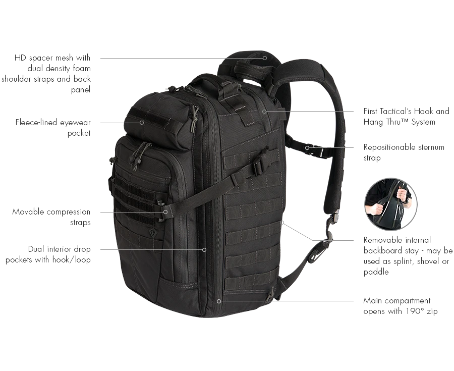 Backpacks FIRST TACTICAL SPECIALIST 1-DAY BACKPACK 10 Backpacks FIRST TACTICAL SPECIALIST 1-DAY BACKPACK