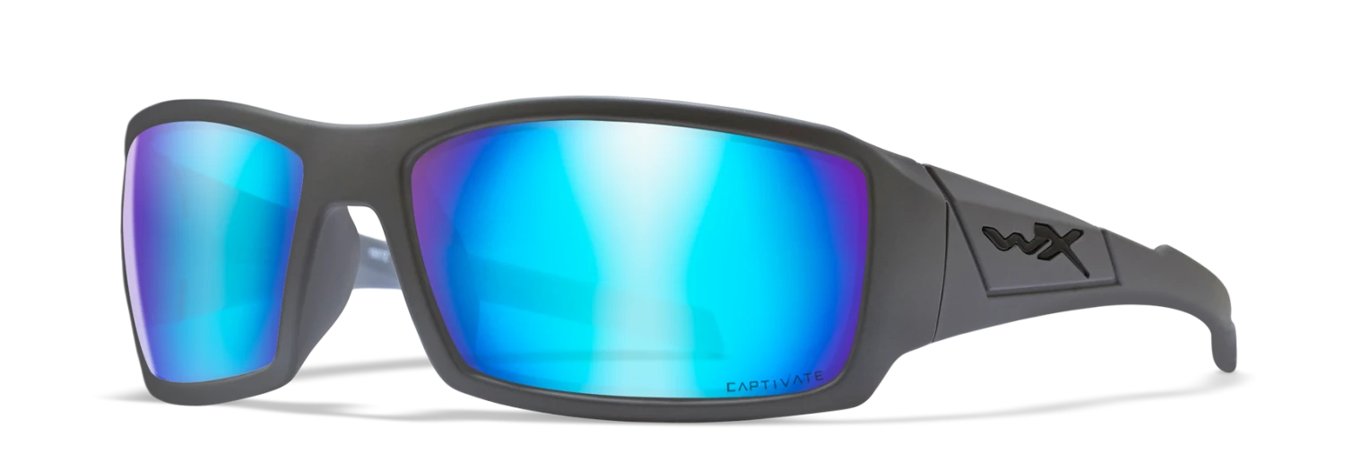 WILEY X TWISTED - CAPTIVATE Polarized Blue Mirror With Matte Graphite Frame Gear 1 WILEY X TWISTED - CAPTIVATE Polarized Blue Mirror With Matte Graphite Frame Gear