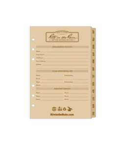 Rite In The Rain Weatherproof Weekly Calendar Set, 5 In. X 7 In.