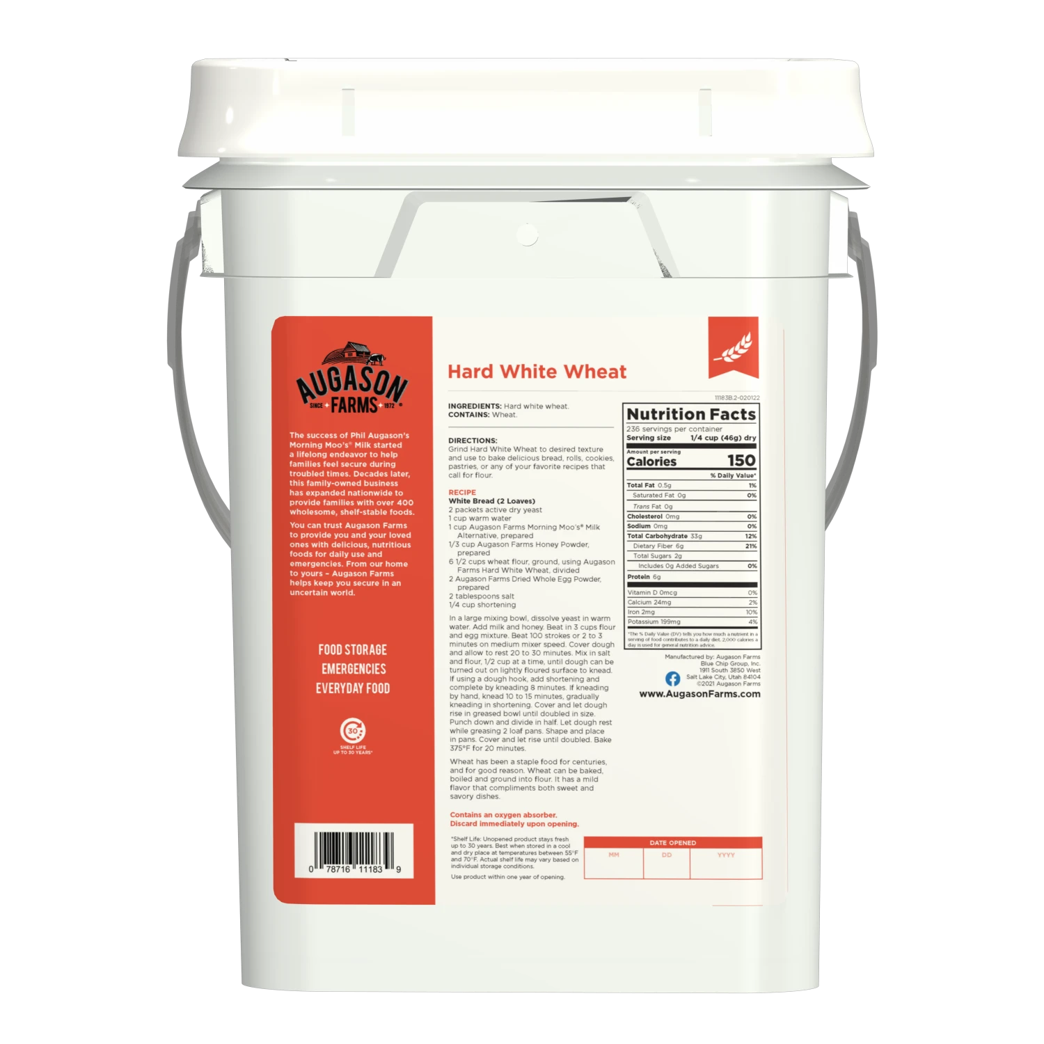 Augason Farms Hard White Wheat 2 Augason Farms Hard White Wheat