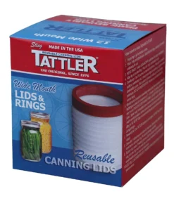 Tattler Wide Reusable Canning Lids With Rings - 12 Lids Food & Food Storage
