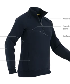 FIRST TACTICAL WOMEN'S COTTON JOB SHIRT QUARTER ZIP
