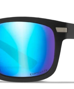 WILEY X HELIX - CAPTIVATE Polarized Blue Mirror With Matte Black Frame