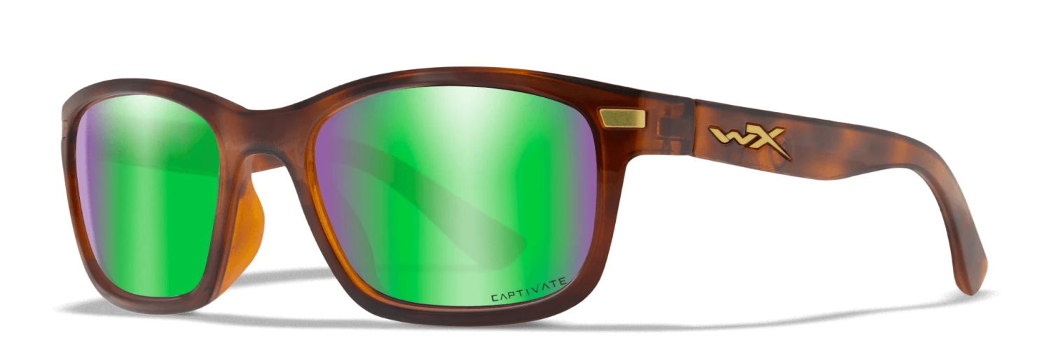 WILEY X HELIX - CAPTIVATE Polarized Green Mirror With Gloss Demi Frame Gear 1 WILEY X HELIX - CAPTIVATE Polarized Green Mirror With Gloss Demi Frame Gear