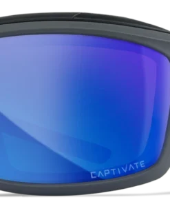 Gear Wiley X Ozone Sunglasses - Matte Grey Frame With Captivate Polarized Blue Lenses