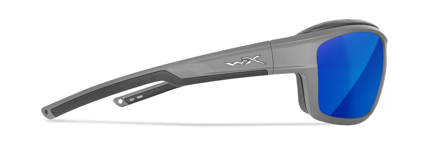 Gear Wiley X Ozone Sunglasses - Matte Grey Frame With Captivate Polarized Blue Lenses 3 Gear Wiley X Ozone Sunglasses - Matte Grey Frame With Captivate Polarized Blue Lenses