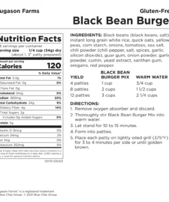 Food & Food Storage Augason Farms Black Bean Burger